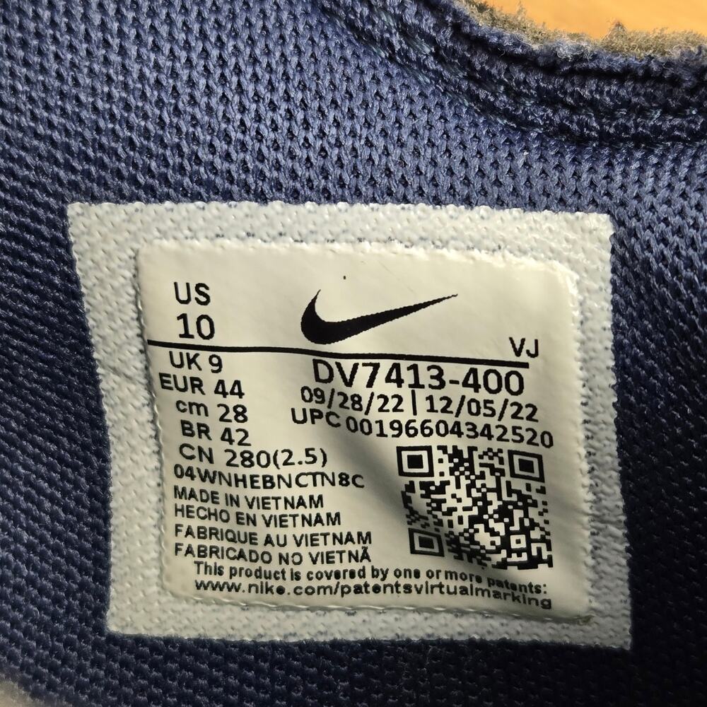 Nike Men 10 Air Max Terrascape 90 Midnight Navy Aqua Athletic Sneaker DV7413-400 - Picture 13 of 13